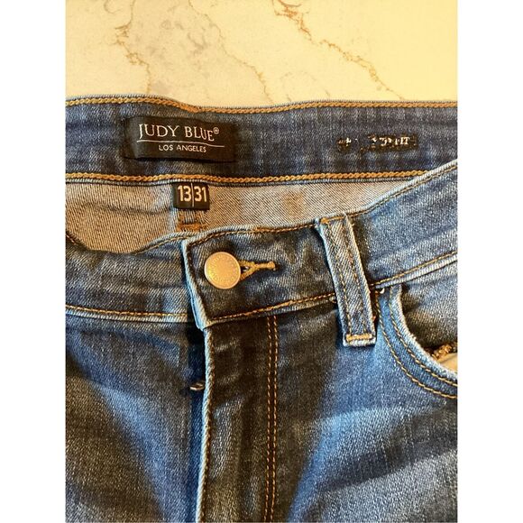 Judy Blue Abbey Relaxed Fit Sz 13/31 (14) Stretch Vintage Wash - Picture 4 of 10